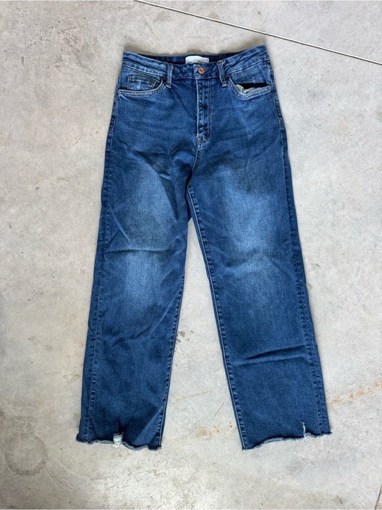 Vervet Denim - VERVET WOMEN'S DARK WASH HIGH RISE WIDE LEG DENIM JEANS SZ 29